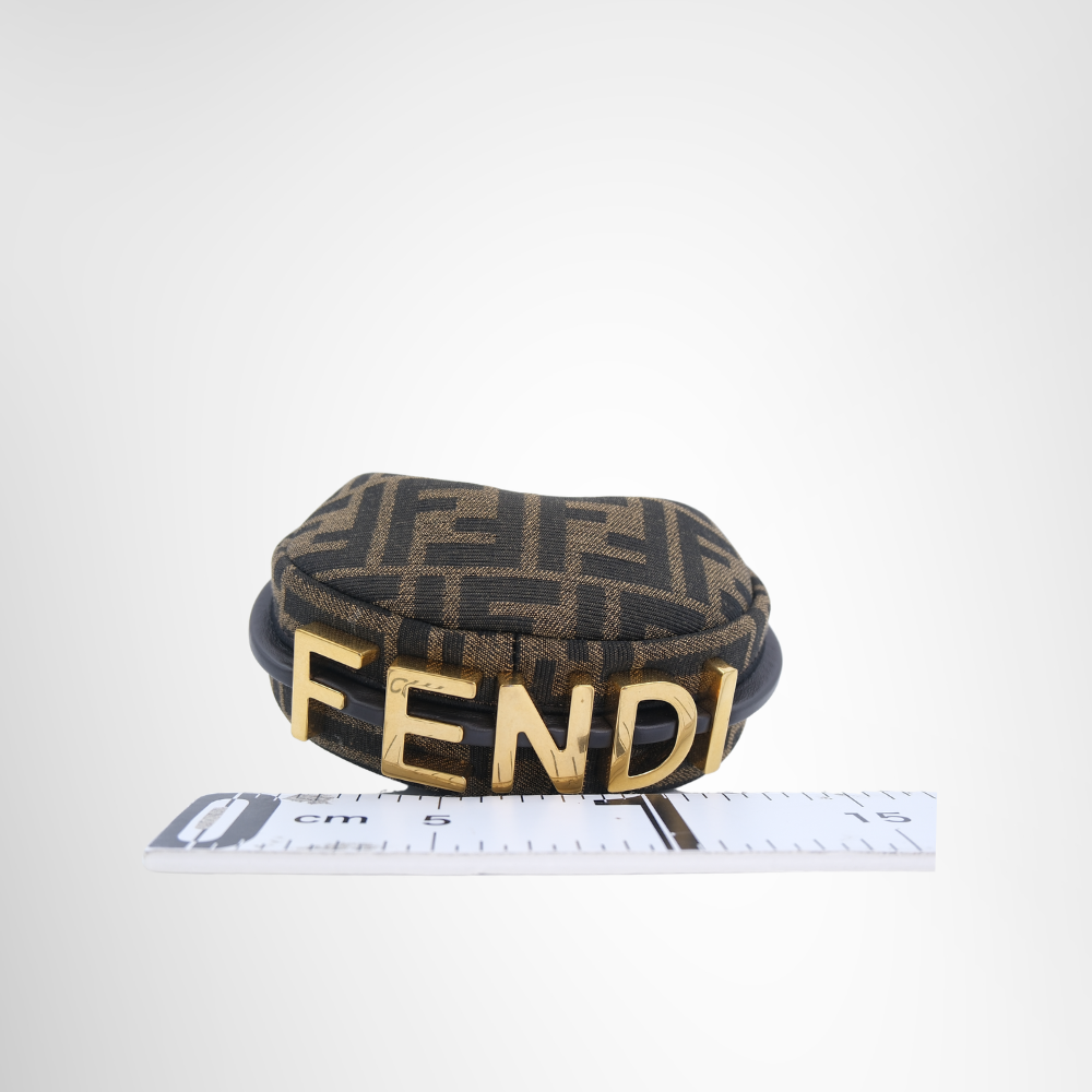 Fendi Preowned Luxury Bag Fendigraphy Mini Hobo Bag Bottom View