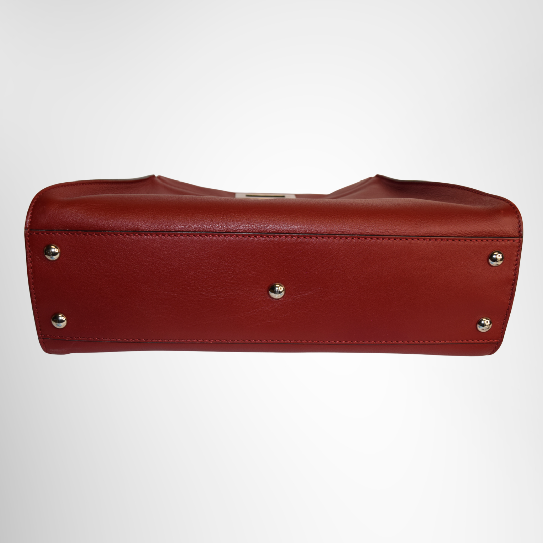 Fendi Preowned Luxury Bag Peakaboo Medium Bottom View