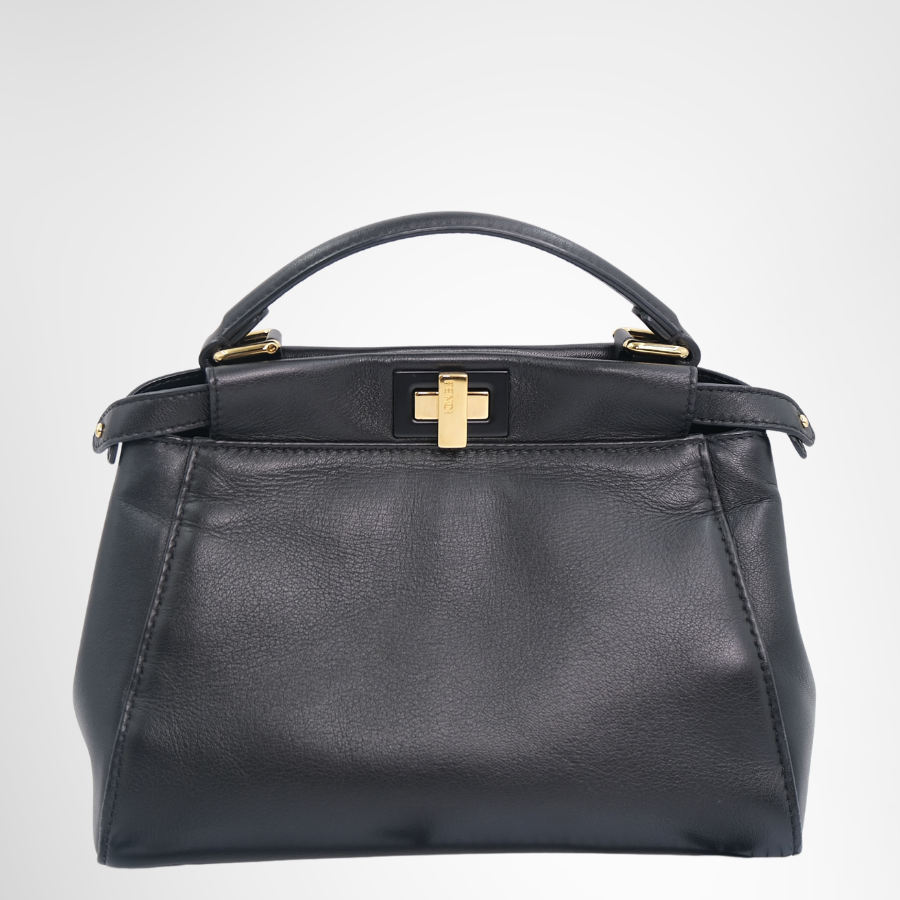Fendi Preowned Luxury Bag Peekaboo Mini Bag Front View