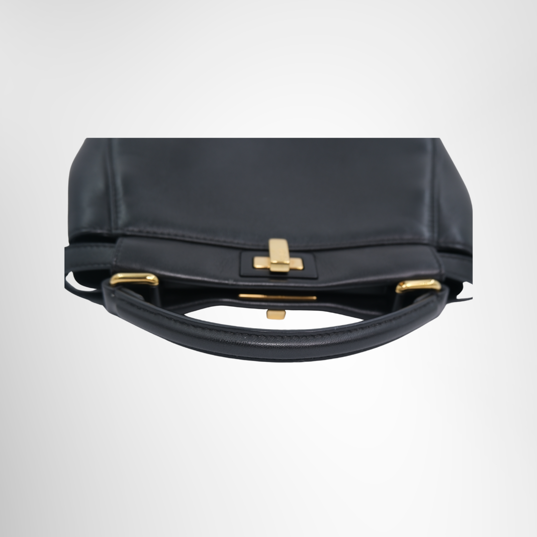 Fendi Preowned Luxury Bag Peekaboo Mini Bag Handle View