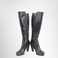 Fendi Preowned Luxury Boots Logo Long Boots Front View 2
