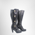 Fendi Preowned Luxury Boots Logo Long Boots Side View