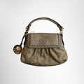 Fendi Preowned Luxury Iridescent Calfskin Mini Baguette Chef Style Hand Bag Front View - Antonio & Co.