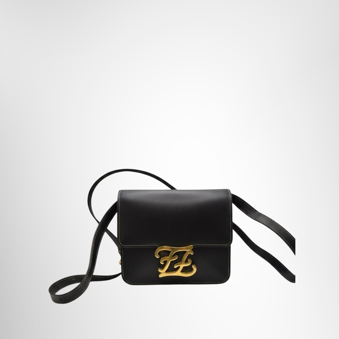 Fendi Preowned Luxury Karligraphy Double F Logo Buckle Flap Bag Front Page - Antonio & Co.