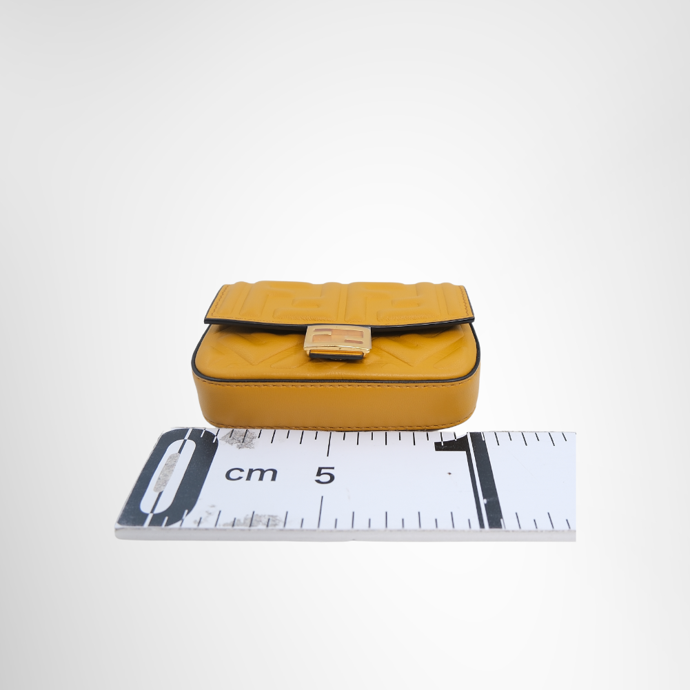 Fendi Preowned Luxury Nano Baguette Charm Bottom View