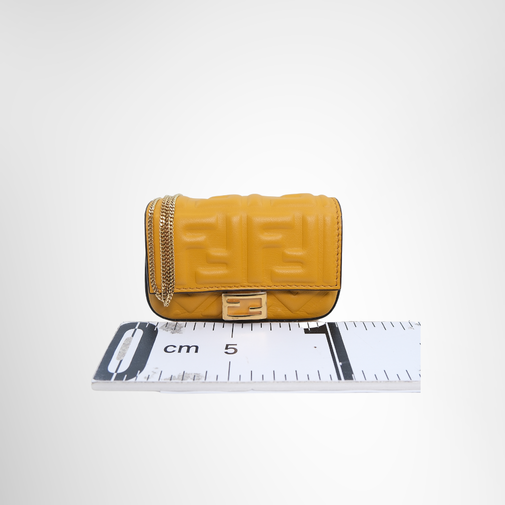 Fendi Preowned Luxury Nano Baguette Charm Front View