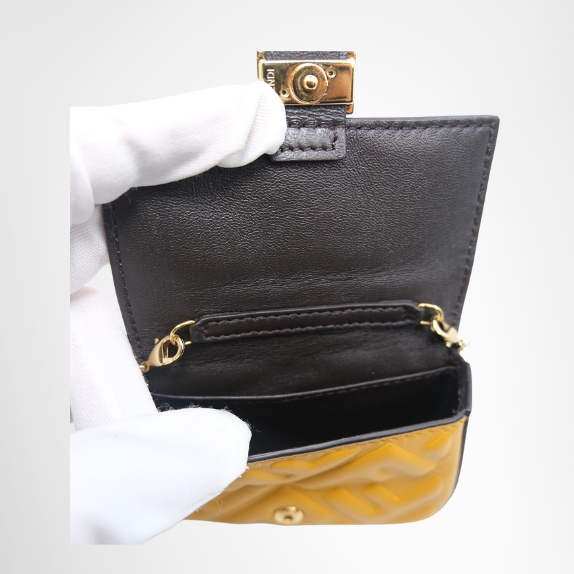 Fendi Preowned Luxury Nano Baguette Charm Interior View