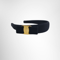 Ferragamo Blue Vara Bow Headband – Pre-Owned Luxury Accessory – Antonio & Co –Side view 