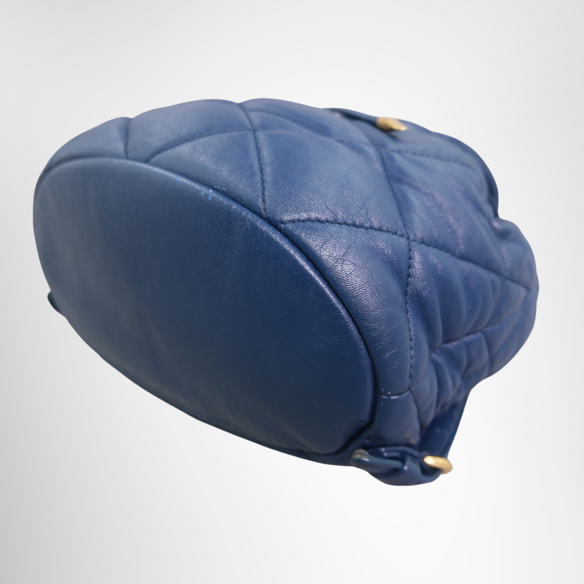 Salvatore Ferragamo Quilted Leather Backpack –  Blue