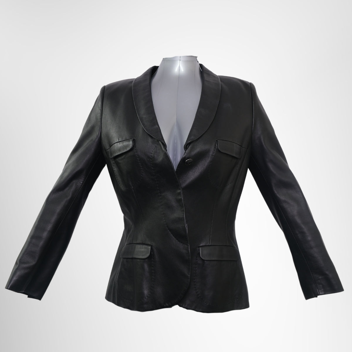 Ferragamo Leather Jacket – Pre-Owned Luxury Brand Apparel – Antonio & Co Front Page