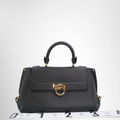 Ferragamo Sofia Top Handle Bag in Black – Pre-Owned Luxury Brand Bag – Antonio & Co