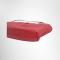 Ferragamo Preowned Luxury Bag Gancini Red Shoulder Bag Bottom Side View