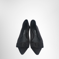 Ferragamo Preowned Luxury Flats Viva Bow Ballet Flat Front View