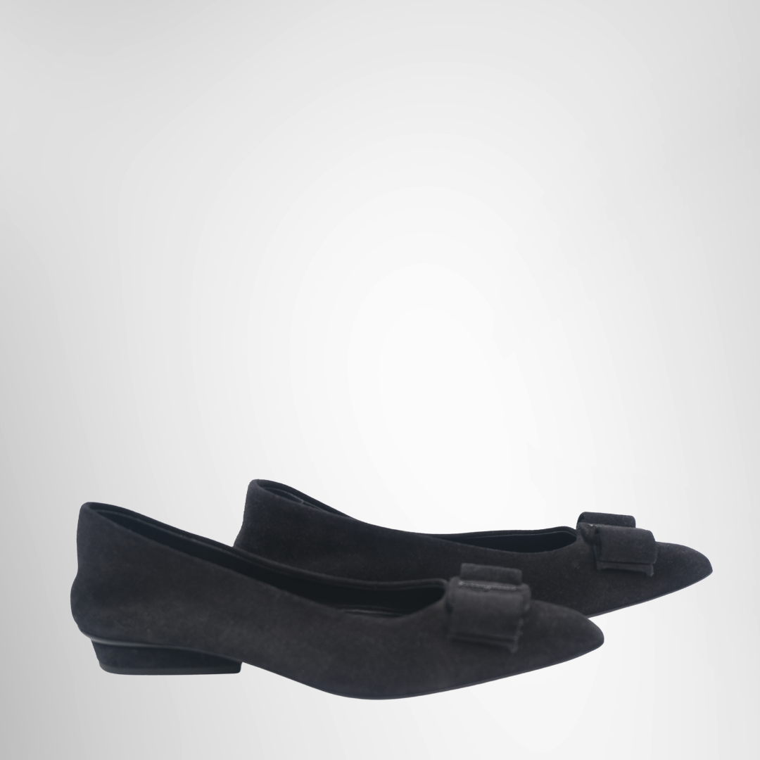 Ferragamo Preowned Luxury Flats Viva Bow Ballet Flat Side View