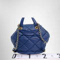 Ferragamo Preowned Luxury Navy Backpack - Antonio & Co. Back View