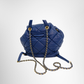 Ferragamo Preowned Luxury Navy Backpack - Antonio & Co. Back View2