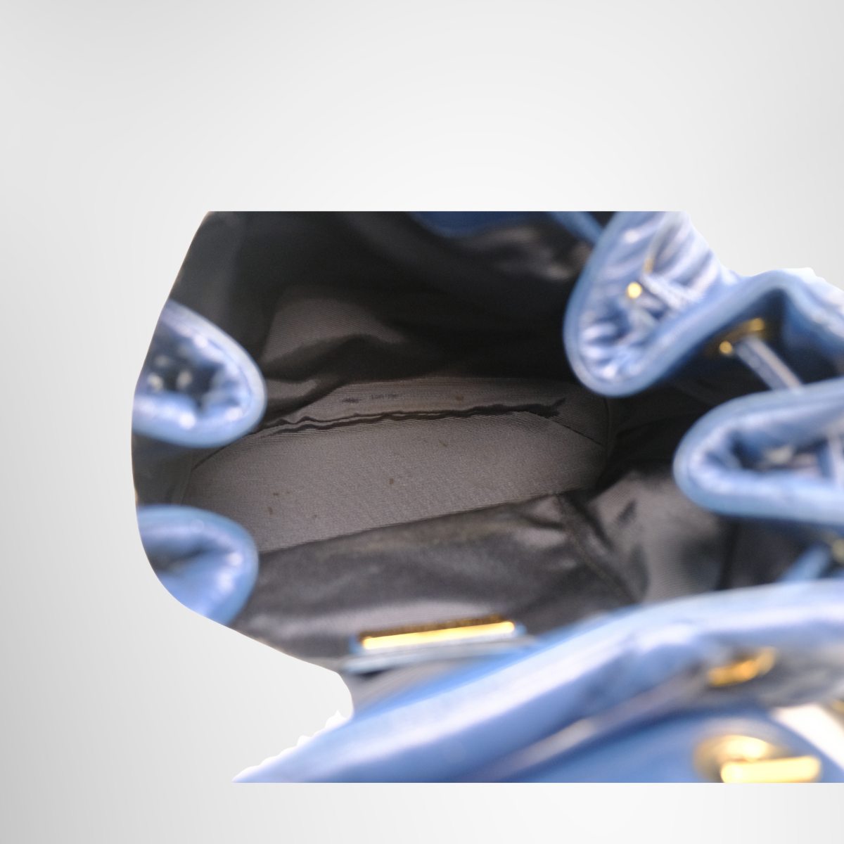 Ferragamo Preowned Luxury Navy Backpack - Antonio & Co. Inside
