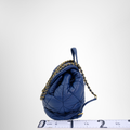 Ferragamo Preowned Luxury Navy Backpack - Antonio & Co. Side View