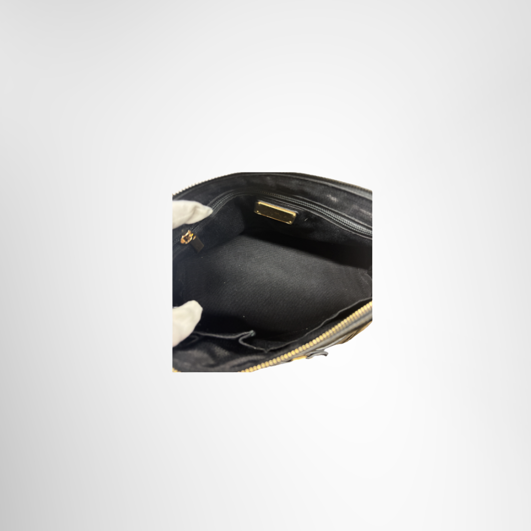 Ferragamo Preowned Luxury Ribbon Motif Shoulder Bag Inside View - Antonio & Co.