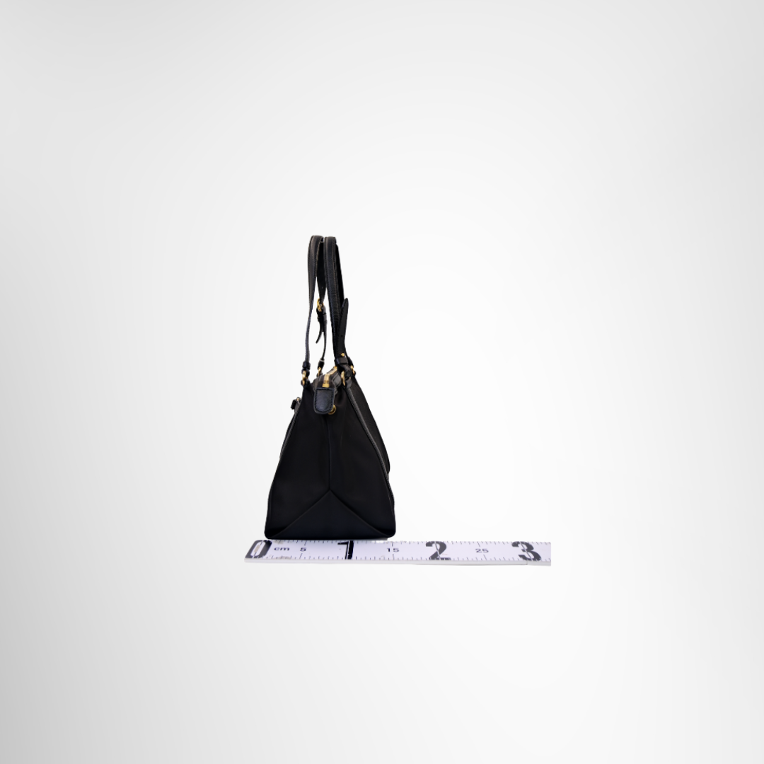 Ferragamo Preowned Luxury Ribbon Motif Shoulder Bag Side View - Antonio & Co.