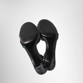 Ferragamo Preowned Luxury Shoes Ferragamo Black Satin Lida Bottom View