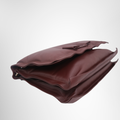 Ferragamo Preowned Luxury Viva Bow Shoulder Bag in Maroon Bottom Side View2 - Antonio & Co.