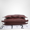 Ferragamo Preowned Luxury Viva Bow Shoulder Bag in Maroon Bottom View - Antonio & Co.