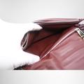 Ferragamo Preowned Luxury Viva Bow Shoulder Bag in Maroon Inside View3 - Antonio & Co.