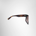 Furla Preowned Luxury SFU837 Brown Tortoise Acetate Frame Side View 1