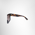 Furla Preowned Luxury SFU837 Brown Tortoise Acetate Frame Side View 2