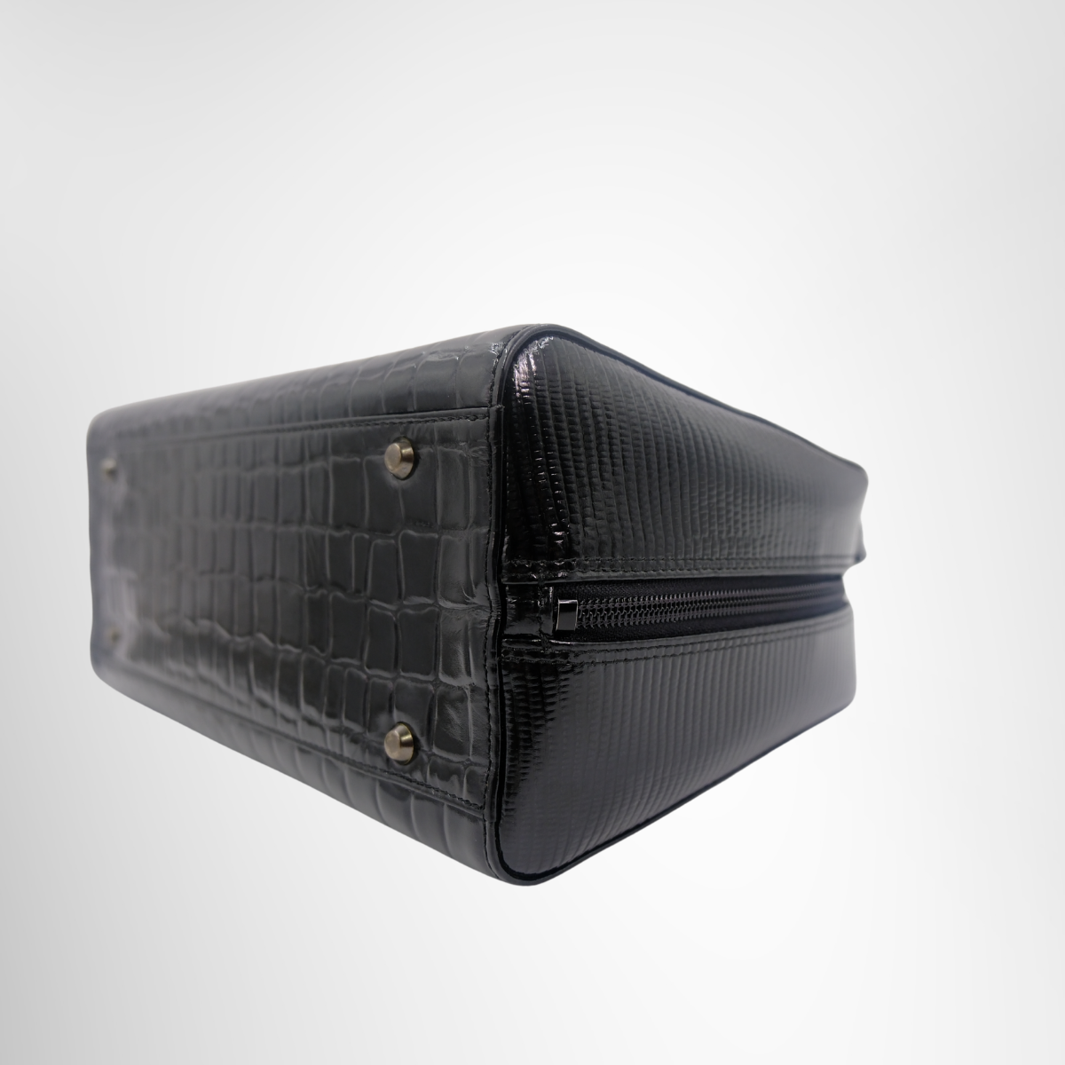 Givenchy Preowned Luxury Embosses Black Handbag Bottom Side View2 - Antonio & Co.