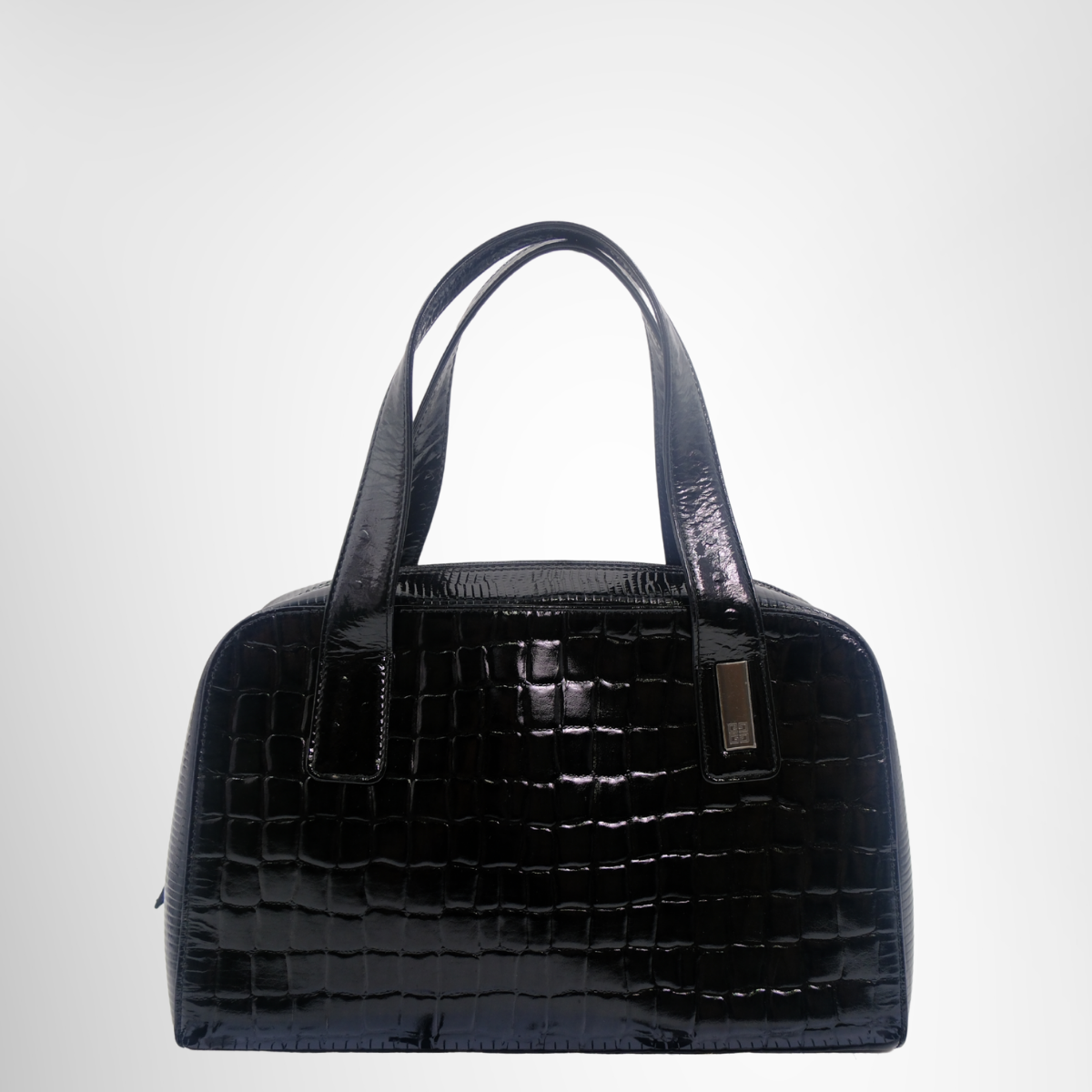 Givenchy Preowned Luxury Embosses Black Handbag Front Page - Antonio & Co.