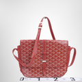 Goyard Preowned Luxury Bag Belvedere MM Burgundy MM Bag Front View 3