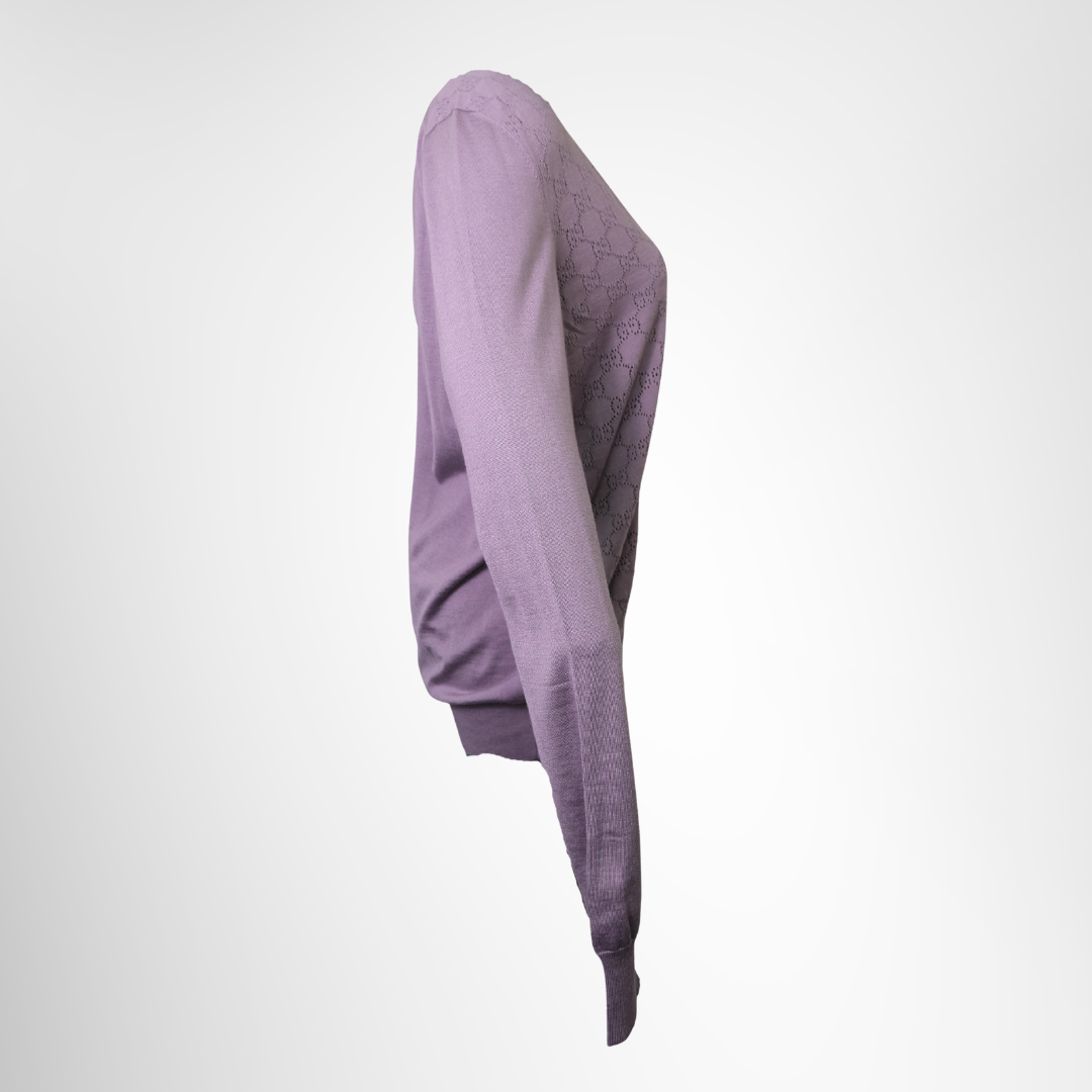 Fine Silk Sweater in Lilac