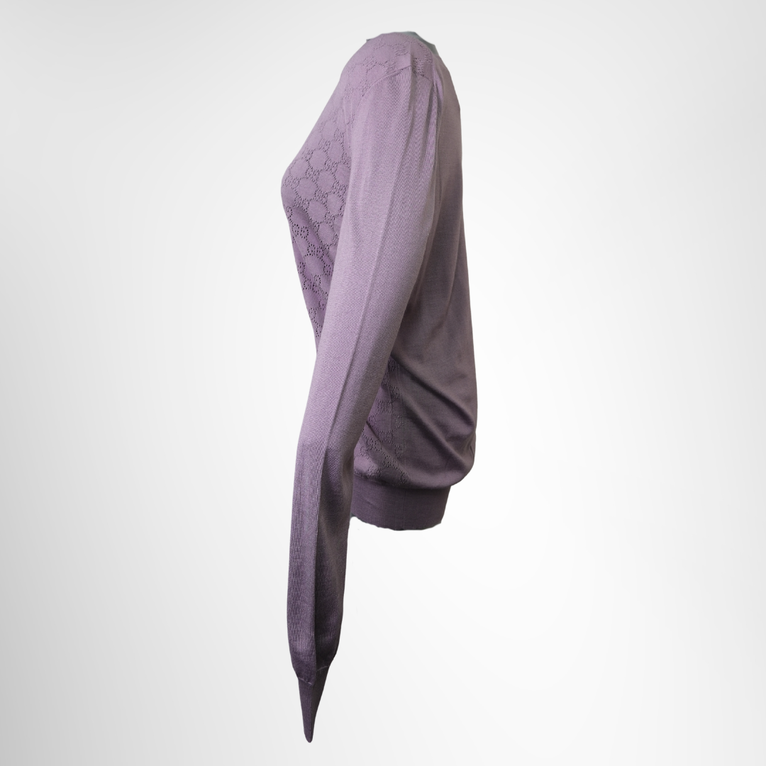 Fine Silk Sweater in Lilac