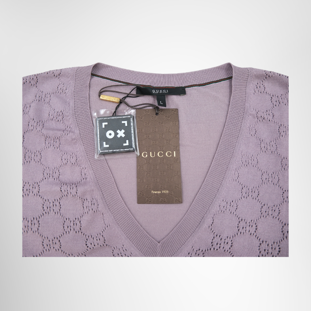Fine Silk Sweater in Lilac
