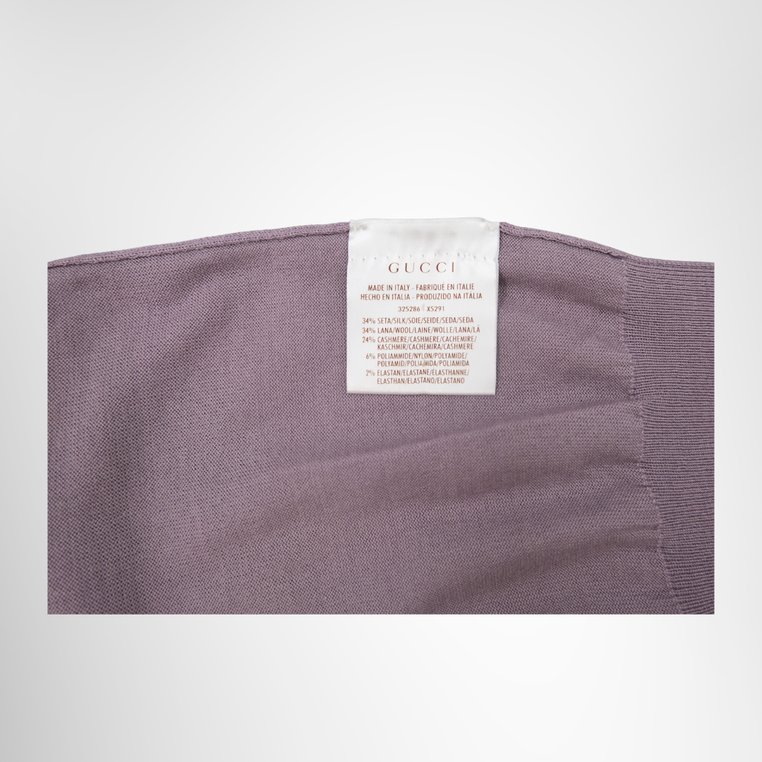 Fine Silk Sweater in Lilac