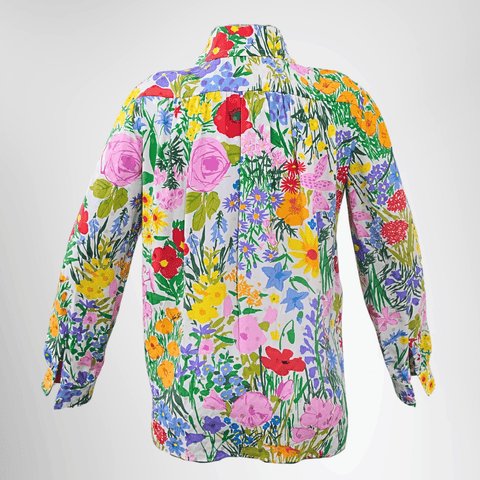 Gucci Silk Floral Long Sleeve – Pre-Owned Luxury Brand Apparel – Antonio & Co Back View