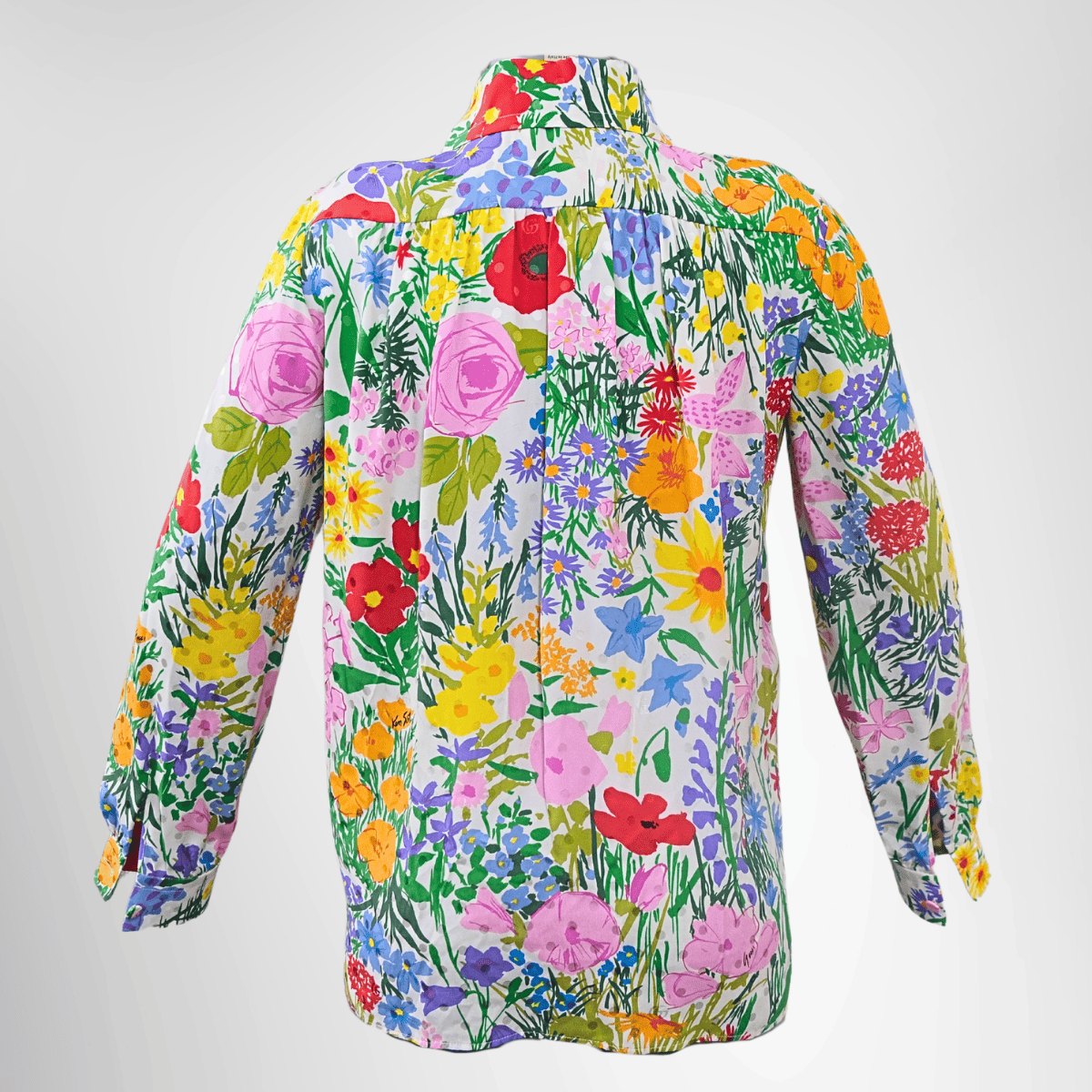 Gucci Silk Floral Long Sleeve – Pre-Owned Luxury Brand Apparel – Antonio & Co Back View