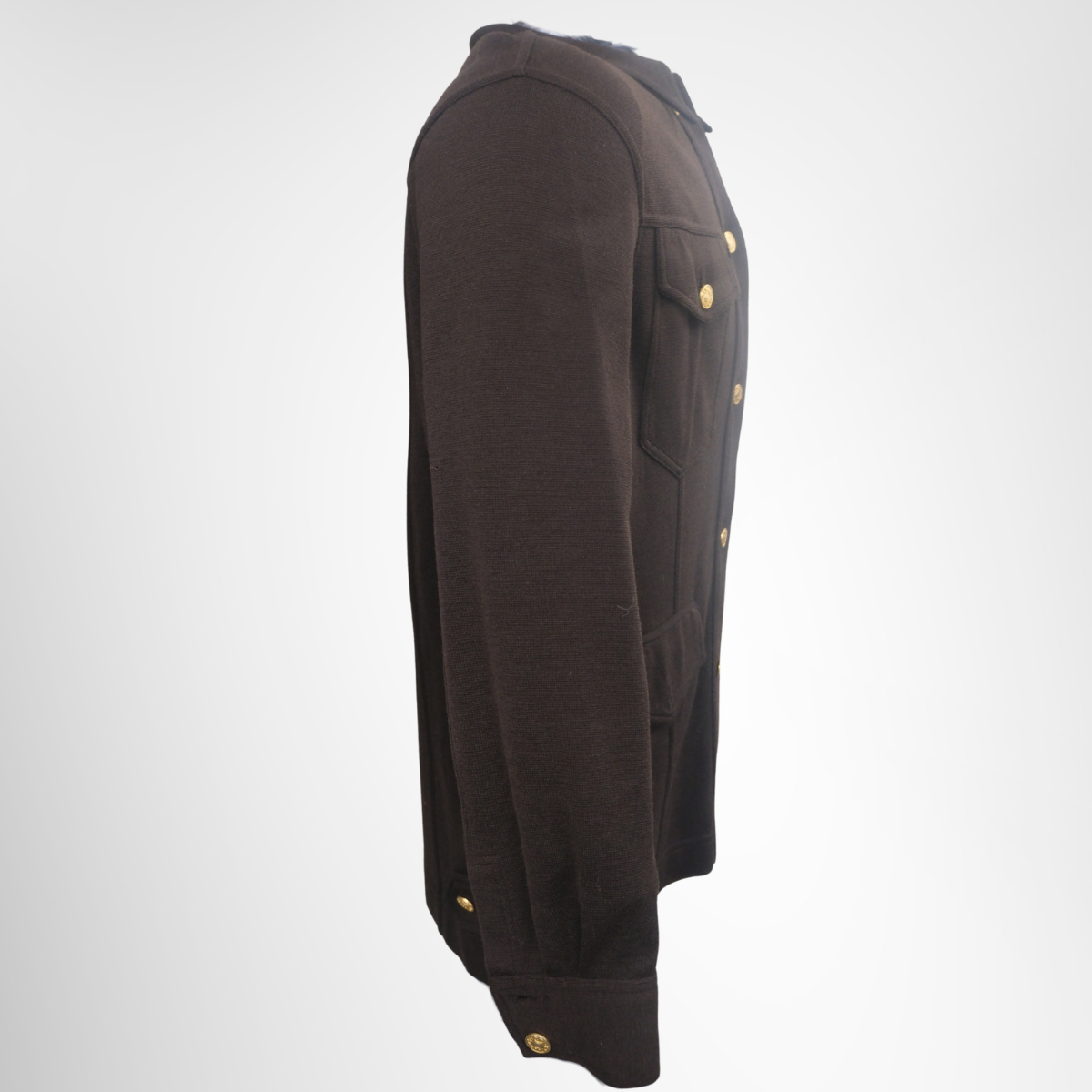 Gucci Brown Jacket – Pre-Owned Luxury Brand Apparel – Antonio & Co Side View