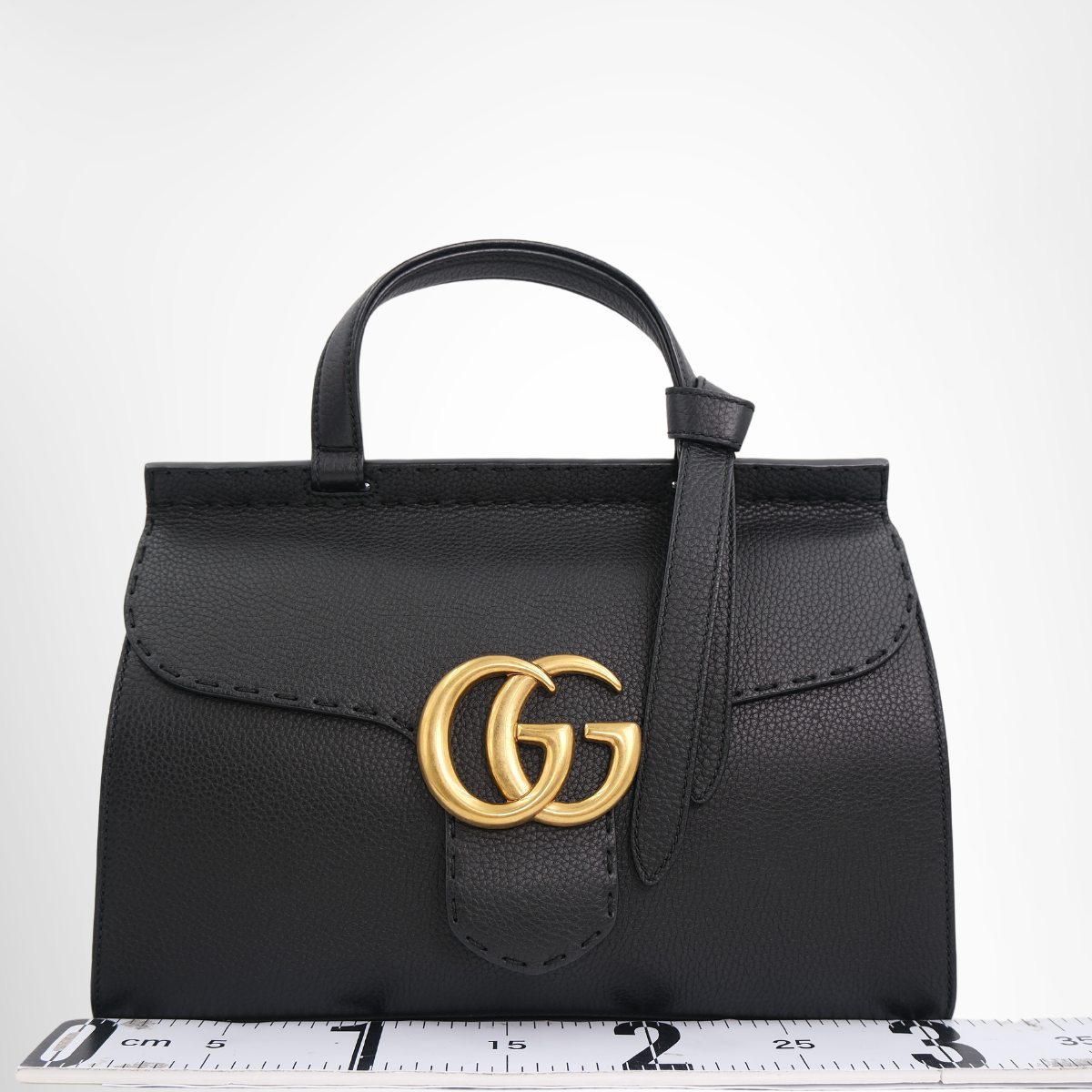 Gucci GG Marmont Leather Top Handle Bag – Pre-Owned Luxury Brand Bag – Antonio & Co – Front View2
