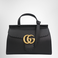 Gucci GG Marmont Leather Top Handle Bag – Pre-Owned Luxury Brand Bag – Antonio & Co – Front View