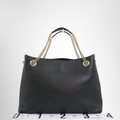 Gucci Soho Chain Handbag in Black – Pre-Owned Luxury Brand Bag – Antonio & Co Back View
