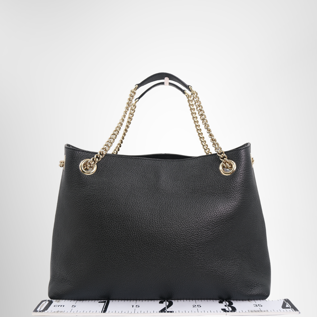 Gucci Soho Chain Handbag in Black – Pre-Owned Luxury Brand Bag – Antonio & Co Back View
