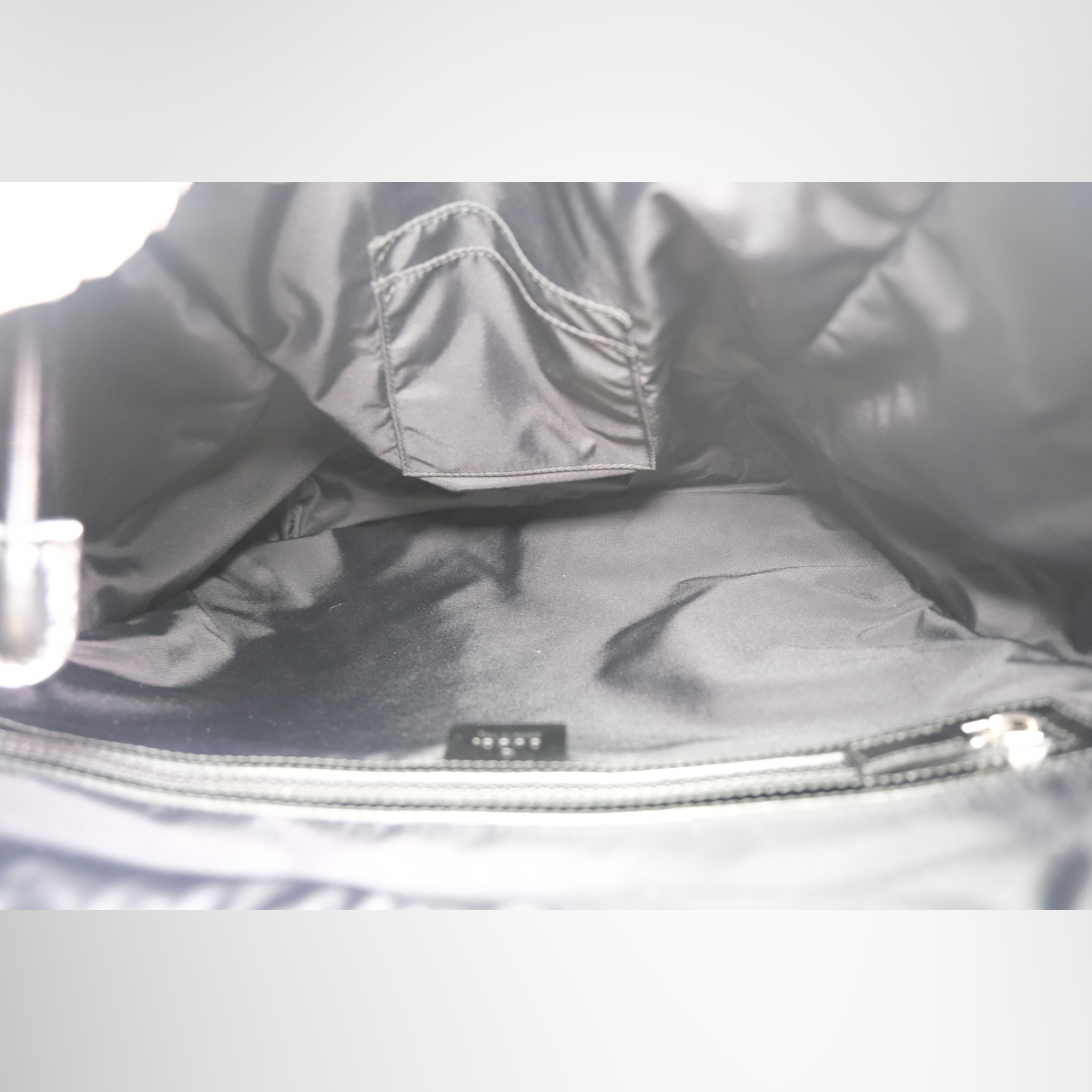Gucci Techno Canvas Web Double Buckle Backpack – Pre-Owned Luxury Brand Bag – Antonio & Co – Inside