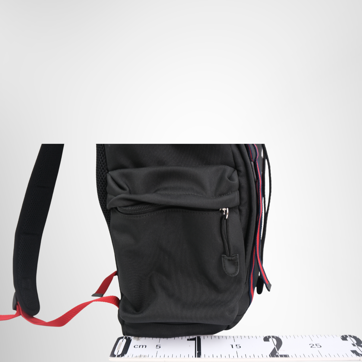 Gucci Techno Canvas Web Double Buckle Backpack – Pre-Owned Luxury Brand Bag – Antonio & Co – Side View