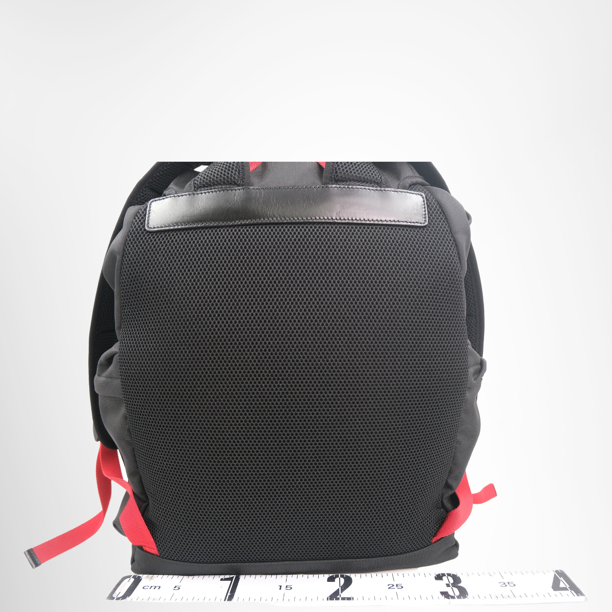 Gucci Techno Canvas Web Double Buckle Backpack – Pre-Owned Luxury Brand Bag – Antonio & Co – Back View