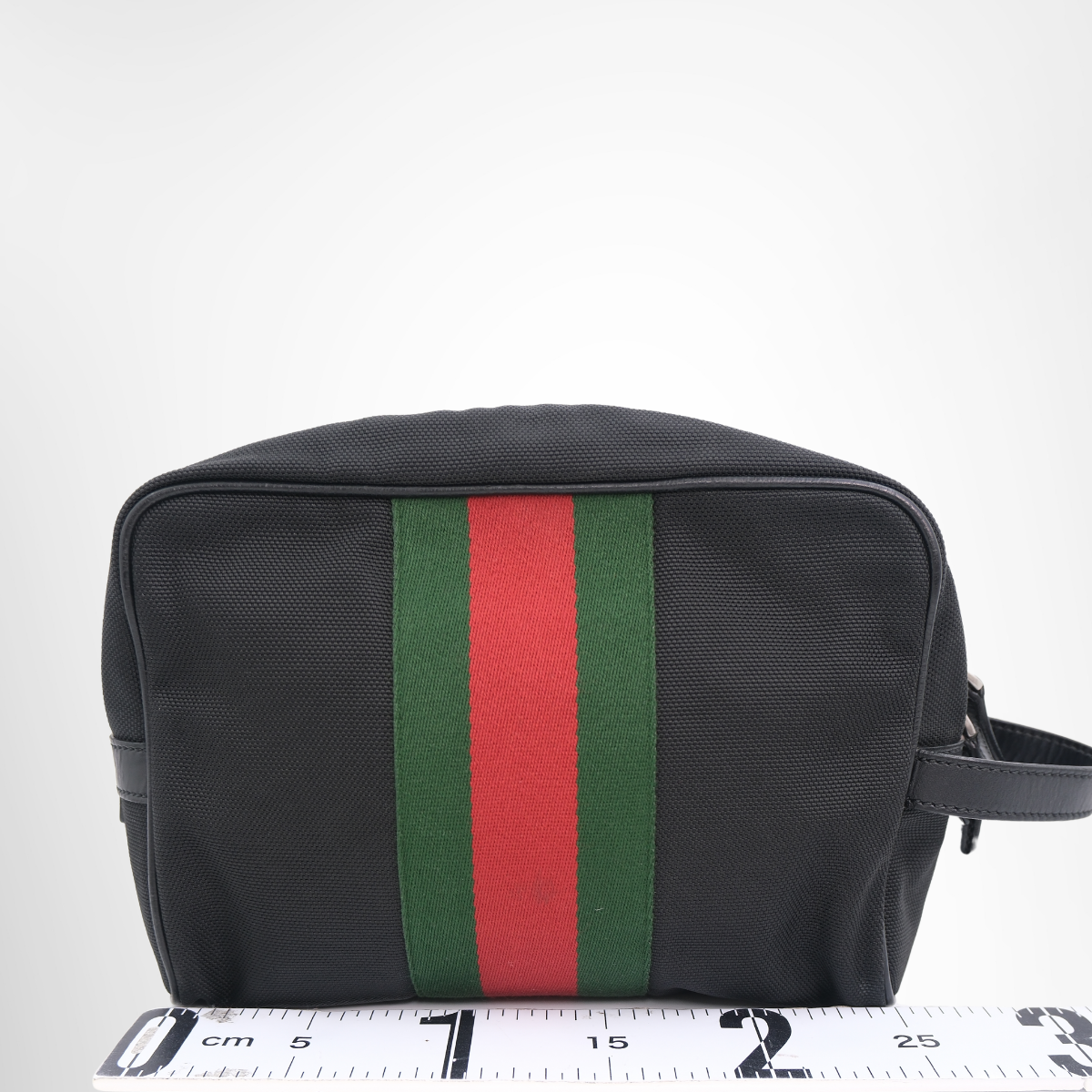 Gucci Techno Canvas Web Toiletry Case – Pre-Owned Luxury – Antonio & Co – Back View