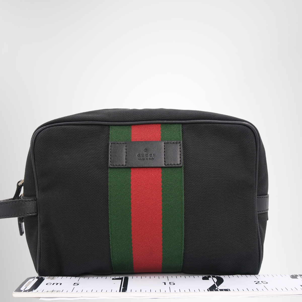 Gucci Techno Canvas Web Toiletry Case – Pre-Owned Luxury – Antonio & Co – front page view