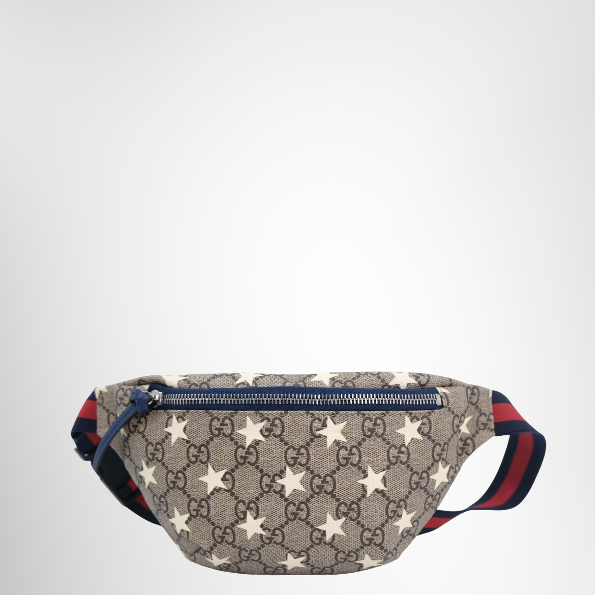Gucci GG Supreme Stars Web Belt Bag – Pre-Owned Luxury Brand Bag – Antonio & Co – Front Page